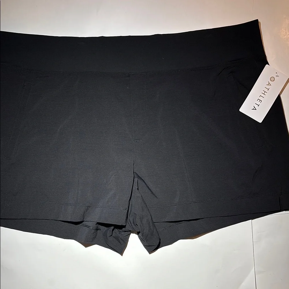 Athleta Trekkie North Short Black Shorts Womens Plus 24 NWT